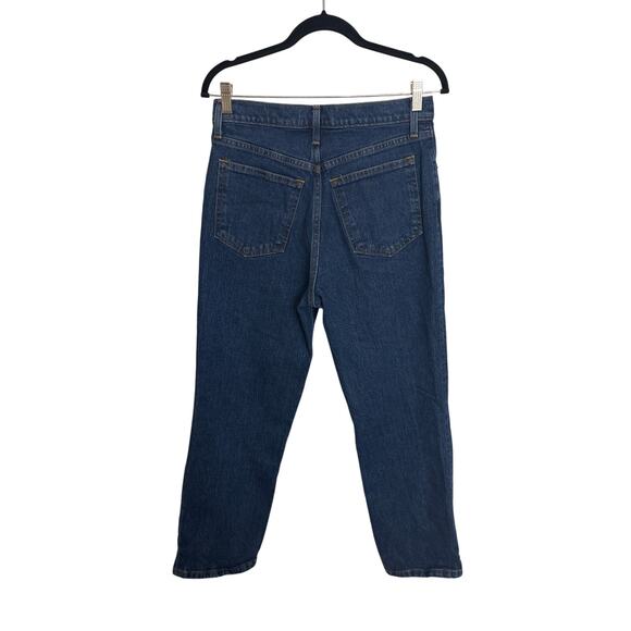 Abercrombie & Fitch 90s Straight Jeans Womens 29 8 Short 8S Ultra High Rise Blue - Picture 2 of 4